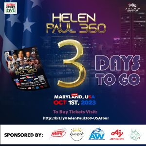 Helen Paul 360 Countdown - 3 days to go